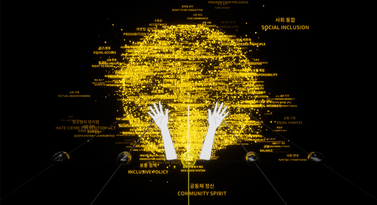 Tap Tap Human Rights Interface and Visual Projection